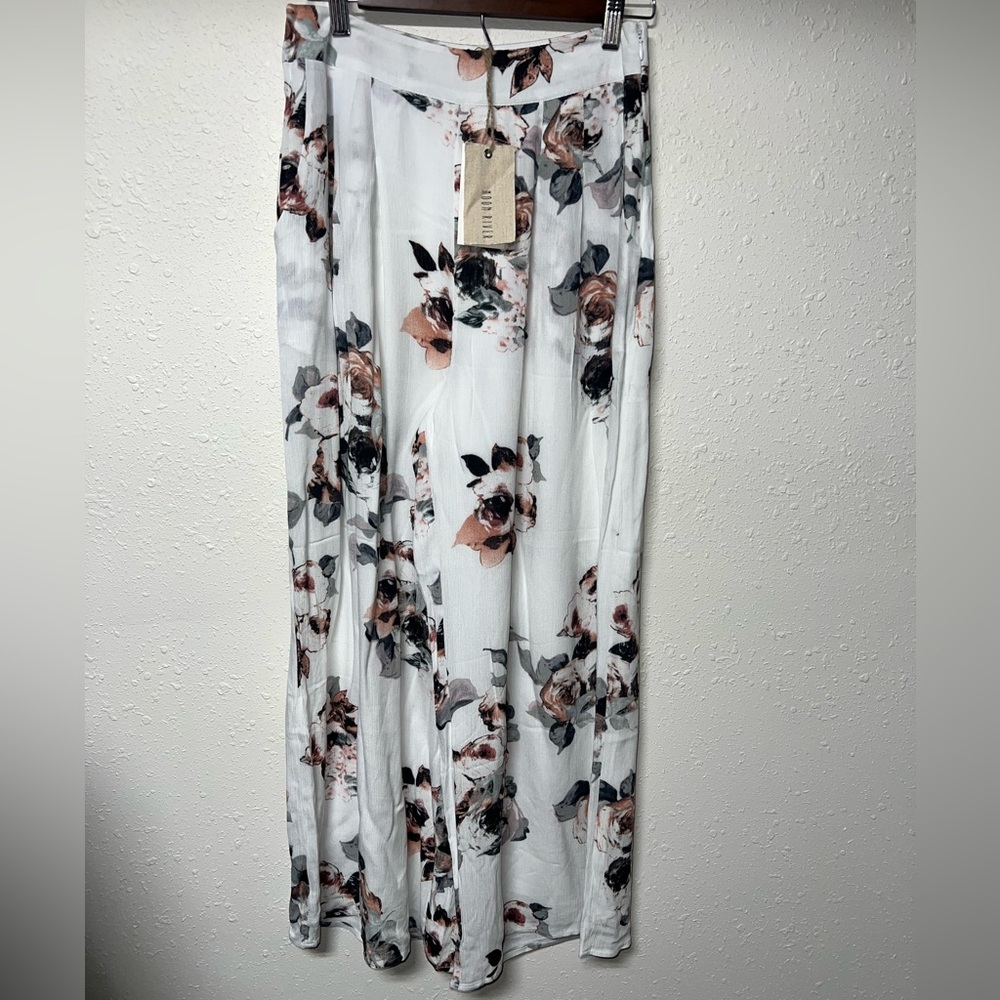 Anthropology NWT Moon River Wide Leg Floral‎ Pants Women’s Size Medium